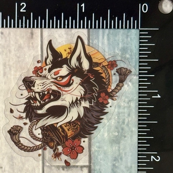 🌀10/$10🌀 Translucent Japanese Tattoo Art Reusable Waterproof Vinyl Sticker Dec - Picture 1 of 1